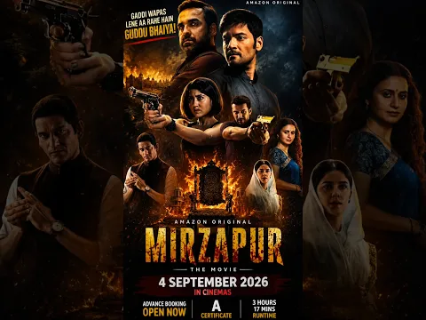 Mirzapur: The Movie अब 4 September 2026 को theatres में रिलीज होने वाली है
