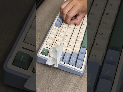 Keyboard cleaning skills #diy #skills #smartwork #hardwork #lifehacks #jobskills #shorts