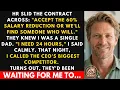 HR Told Me To Accept The 60 Salary Cut Or Leave Then I Made One Phone Call That Changed