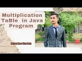 creating Multiplication table using JavaProgram 2023 by using Netbeans IDE