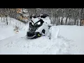 Old Forge NY Snowmobiling Trail Conditions 24 Trail 7 powder