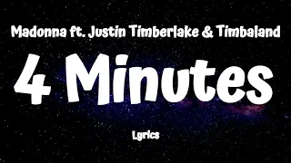 Download Madonna  - 4 Minutes (Lyrics)  ft. Justin Timberlake \u0026 Timbaland MP3