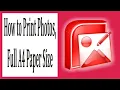 How to Print Photos Full A4 Paper Size