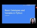 Basic Datatypes and Variable in Python explained in Malayalam