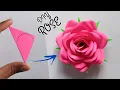 Download Lagu How To Make Paper Rose Flower | Paper Flower Making Step By Step | Diy Paper Rose Flower