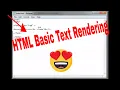 HTML Tutorial 02 - Basic Text Rendering Beginners Guide to Making Web Pages