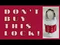 How to pick a word lock Master 1535DWD