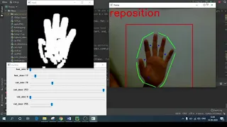 Hand gesture recognition using OpenCV Python Demo