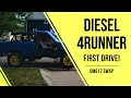 Diesel swapped first gen 4runner bugout truck first drive