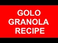 GOLO Granola Demonstration