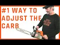 CORRECT WAY To Adjust Or Tune The Carburetor On A Chainsaw Step-by-Step