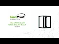 NavePoint 12U Swing Gate Wall-Mount Rack 18 in Depth