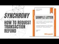 Synchrony Bank Request Refund - How to Dispute Transaction Via Certified Mail Like a Pro