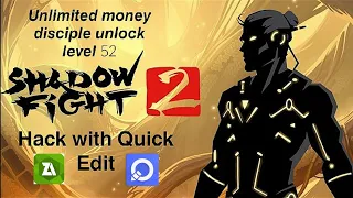 shadow fight 2 level 52 max unlimited money disciple unlock 