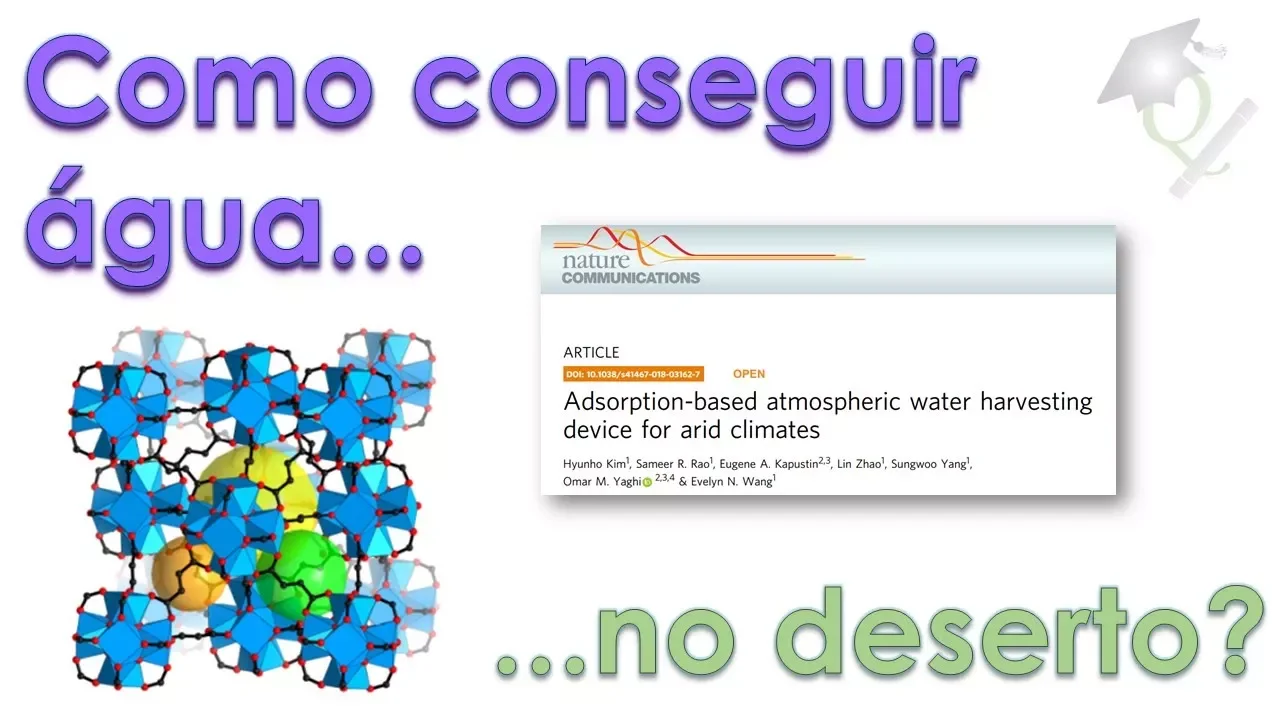 Finalmente conseguiram obter água no "deserto" ... usando MOFs