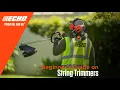 String Trimmer Fueling and Starting - String Trimmer Basics