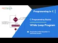 While Loop Program Programming in C Learn Engg