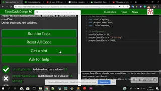 FCC 6 lekcija Basic JavaScript Understanding Case Sensitivity in Variables na Hrvatskome jeziku