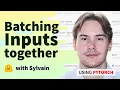 Batching inputs together PyTorch