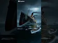 Download Lagu 🌊⚡ Titanic sails under a furious sky, lightning cracking above as colossal waves rise to devour it🌩️