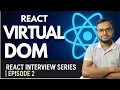 React Interview Series Virtual DOM Explained React Interview Questions
