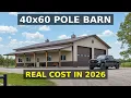 How Much Does a 40x60 Pole Barn REALLY Cost in 2026