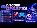Discord Just Added NEW Updates 2 New Badges Nitro Football Promo You bar More