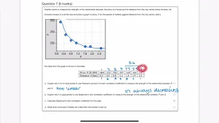 Spearman s Rank Correlation - SLAI IB exam question