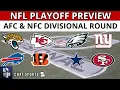 NFL Playoff Picture Schedule Bracket Matchups For 2023 NFL Playoffs Divisional Round