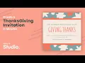 Create A Thanksgiving Invitation In Minutes Easy-to-create Templates Designhill Studio