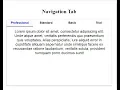 Create A Professional Navigation Tab Using Javascript Html Css