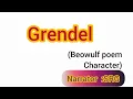 Grendel character analysis who is grendel character from beowulf grendel character