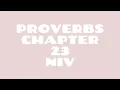 Proverbs 23 NIV Read by a Black Woman Spoken Word Style Bible Noir