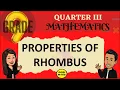 THEOREMS ON RHOMBUS GRADE 9 MATHEMATICS Q3