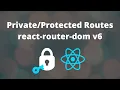 Routes with react-router-dom version 6 v6