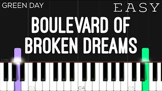 Download Green Day - Boulevard Of Broken Dreams | EASY Piano Tutorial MP3