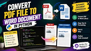 Convert PDF file to Word document in Python PDF TO DOCX Python Tips