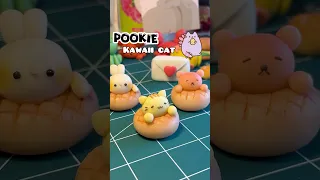 how to make mini clay Kawaii cat diy cute clay cat
