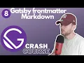 GatsbyJS markdown - frontmatter