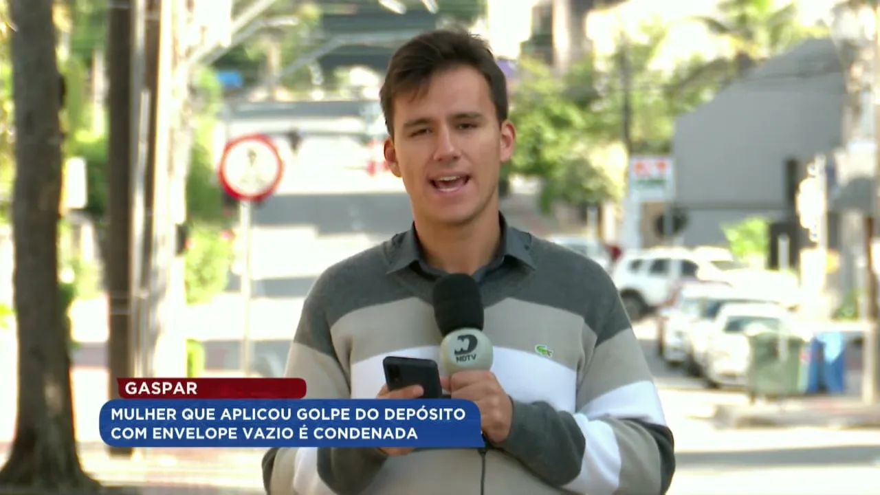 Gaspar: mulher que aplicou golpe do depósito com envelope vazio é condenada
