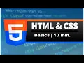 HTML and CSS Tutorial for 2022 - Basics in 10 Minutes