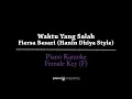 Waktu Yang Salah (FEMALE KEY KARAOKE PIANO COVER) - Fiersa Besari (Hanin Dhiya style)