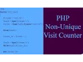PHP - Non Unique Visitor Counter