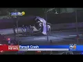 Pursuit Ends On 110 Freeway In South LA After Vehicle Crashes