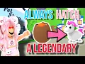 The REAL SECRET To ALWAYS Hatching a LEGENDARY From a Cracked Egg Adopt Me
