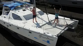 “Getting Hot and Dirty”, Salvage Catamaran Repairs
