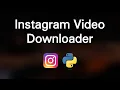Instagram Downloader using Python less than 20 lines