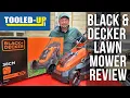 First impressions Black Decker cordless battery lawn mower review instructions set up and use