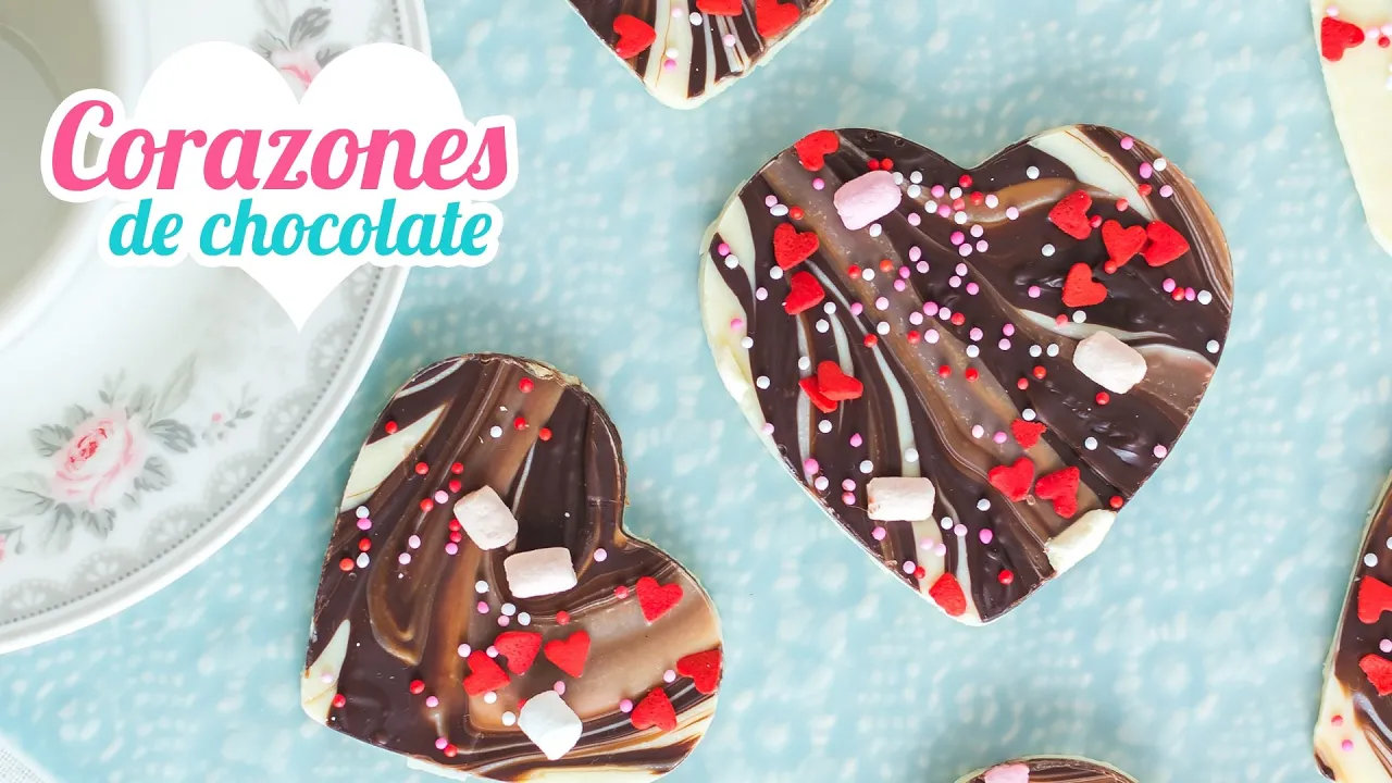 Corazones de chocolate   Chocolate bark   San Valentn   Quiero Cupcakes!