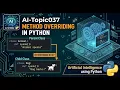 AI-Topic037 Method Overriding in Python OOP Tutorial Artificial Intelligence using Python